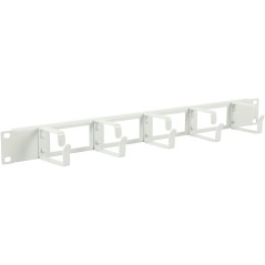 "Efficient Cable Management with Lanview 1U 19" Cable Organizer Panel | RAO110WHT - Optimize Your Network Setup"